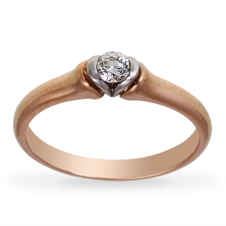 Кольцо, золото, бриллиант, 1439405М